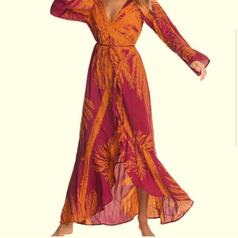 COPY - Maaji Kimono style swimsuit cover/Maxi Dress size medium.